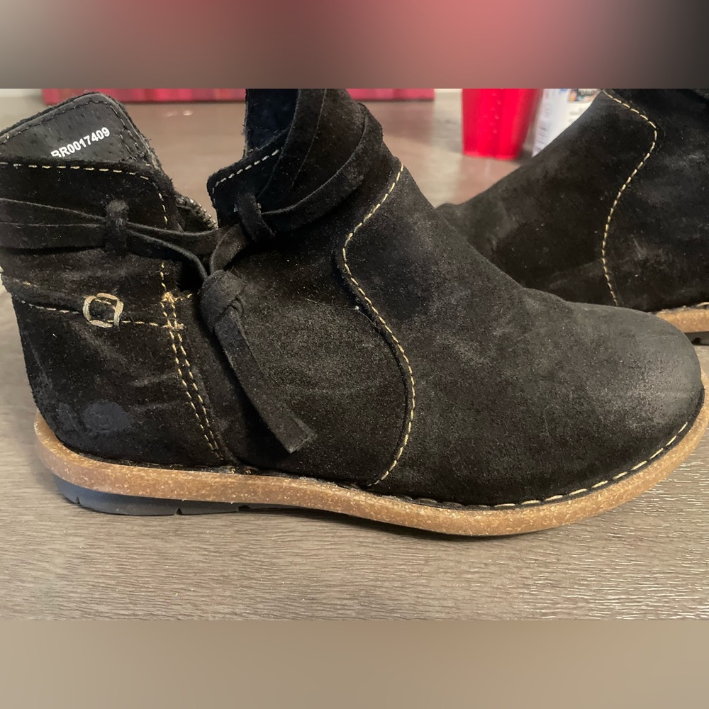 Black Suede Born Women’s Booties